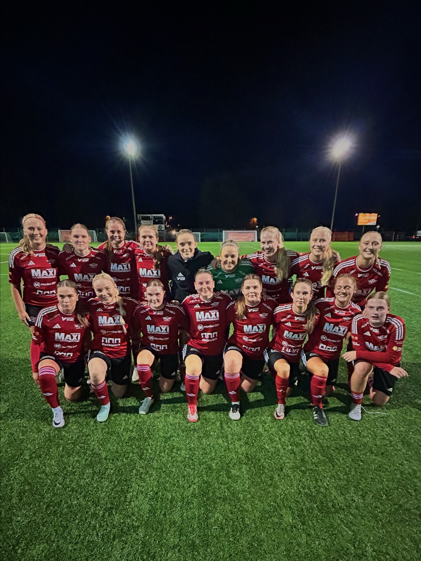 IF Team Hudik lagbild kvällsmatch